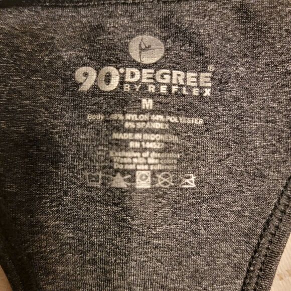 90 Degree by Reflex Tank Top, Women's‎ Size Medium, Gray, Racerback, Activewear - Picture 4 of 4